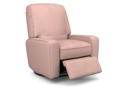 Best Chairs Bilana Swivel Glider Recliner in Rose