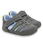 Alternate image 0 for Ro+Me by Robeez&reg; Size 12-18M Strap Sandal in Charcoal