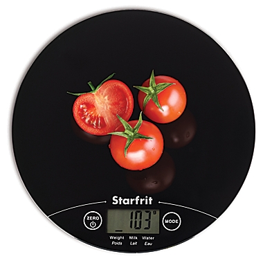 Starfrit&trade; Ultra-Slim Kitchen Scale in Black. View a larger version of this product image.