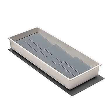 OXO Good Grips&reg; Compact Spice Drawer Organizer in White/Grey<br />. View a larger version of this product image.