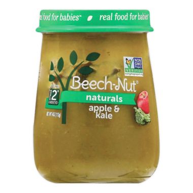 Beech-Nut&reg; Naturals 4 oz. Stage 2 Apple &amp; Kale Baby Food. View a larger version of this product image.