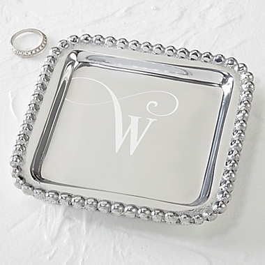 Mariposa&reg; String of Pearls Monogram Jewelry Tray. View a larger version of this product image.