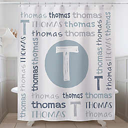 Youthful Name Personalized Shower Curtain