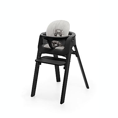 Stokke&reg; Steps&trade; High Chair with Tray in Black/Grey. View a larger version of this product image.