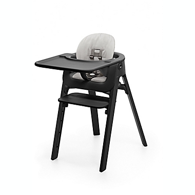 Stokke&reg; Steps&trade; High Chair with Tray in Black/Grey. View a larger version of this product image.