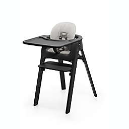 Stokke® Steps™ High Chair with Tray in Black/Grey