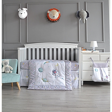 Nipperland&reg; 4-Piece Astronaut Bear Crib Bedding Set. View a larger version of this product image.