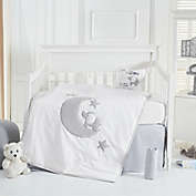 Nipperland&reg; 5-Piece To the Moon Crib Bedding Set in White<br />