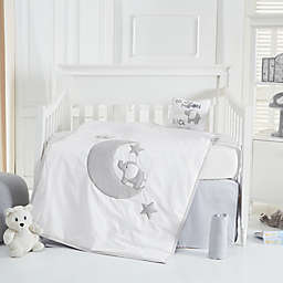 Nipperland® 5-Piece To the Moon Crib Bedding Set in White<br />