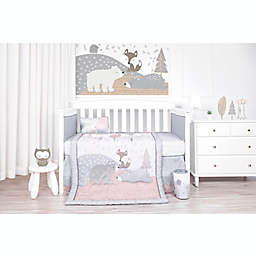 Nipperland® Happy Forest 5-Piece Crib Bedding Set in Light Grey/Beige