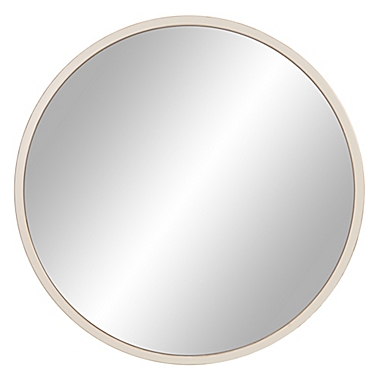 Patton Wall Decor 33-Inch Round Wall Mirror in White. View a larger version of this product image.