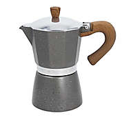 Tognan Wood &amp; Stone Style 6 Cup Coffee Maker in Grey