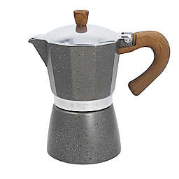 Tognan Wood & Stone Style 6 Cup Coffee Maker in Grey