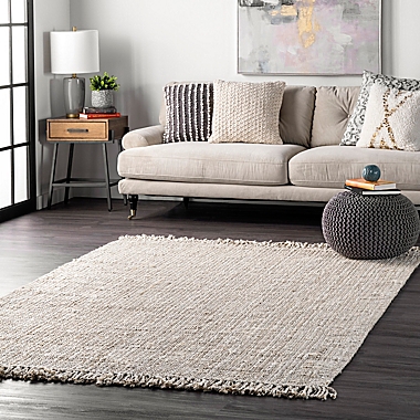 nuLOOM Hand Woven Chunky Loop Jute Area Rug. View a larger version of this product image.
