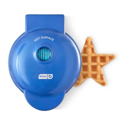 Dash&reg; Star Mini Waffle Maker in Navy Blue