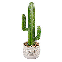 Flora Bunda 16-Inch Faux Cactus in Ceramic Pot