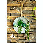 Alternate image 3 for Flora Bunda 8-Inch Artificial Mixed Succulent Arrangement with Galvanized Tin Hanging Pot