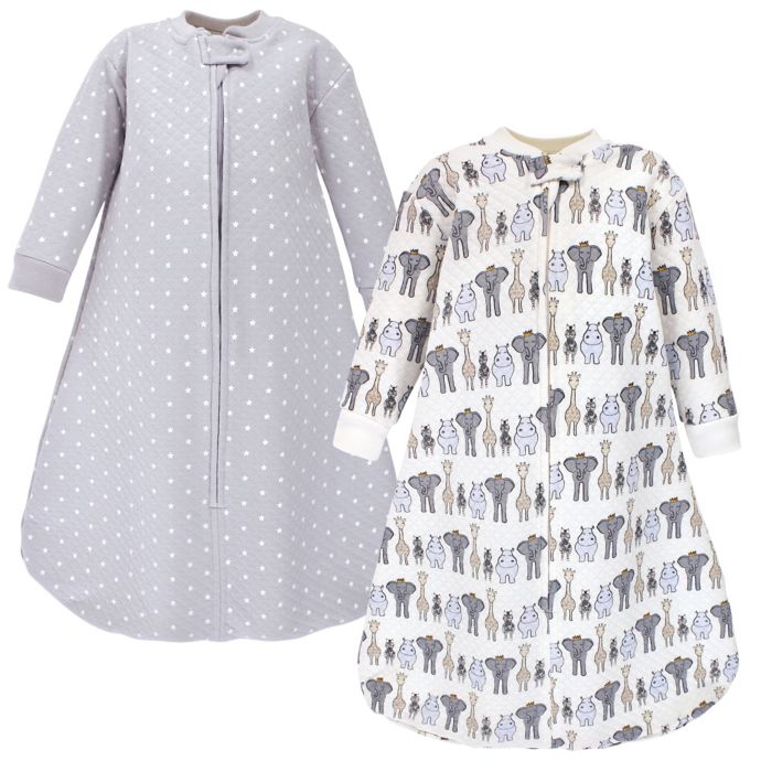 Hudson Baby Royal Animals Quilted Long Sleeve Wearable Blankets Set Of 2 Bed Bath Beyond