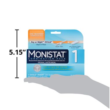 Monistat&reg; 1-Day Vaginal Antifungal Day or Night Treatment Combination Pack. View a larger version of this product image.