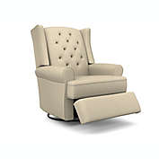 Best Chairs Finley Swivel Glider Recliner in Taupe