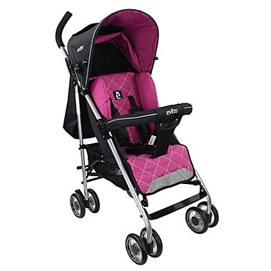 Evezo Travis Luxury Lightweight Umbrella Stroller in Pink. View a larger version of this product image.