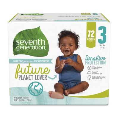 Seventh Generation&trade; Free and Clear Size 3 72-Count Disposable Diapers