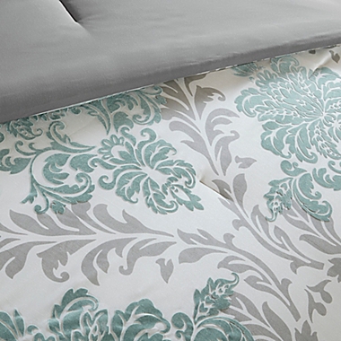 Madison Park Bella 7-Piece King Comforter Set in Aqua. View a larger version of this product image.