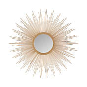 Madison Park Large Fiore Sunburst Mirror in Gold