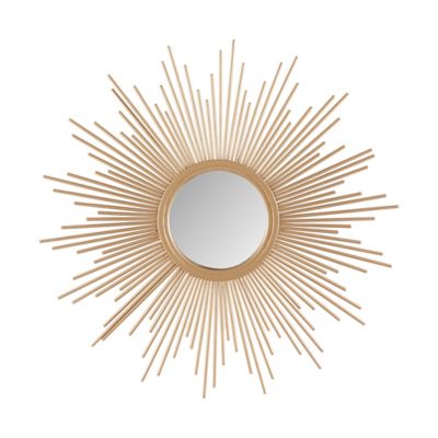 Madison Park Fiore Sunburst Mirror in Gold