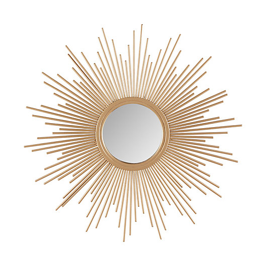 Alternate image 1 for Madison Park Fiore Sunburst Mirror in Gold