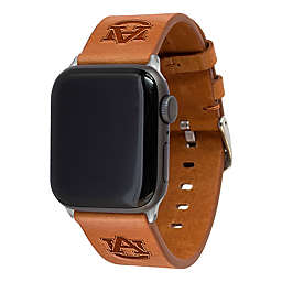 Auburn University Apple Watch® Short Leather Band in Tan