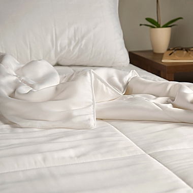 Rayon Made From Bamboo Comforter Queen in White