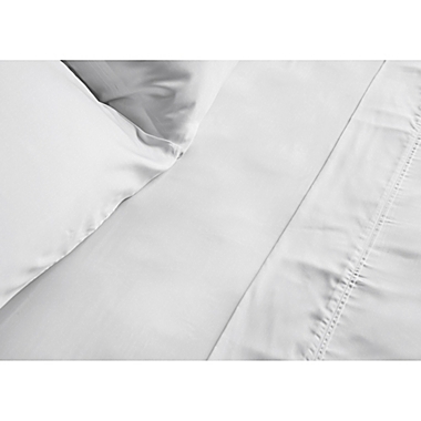Natural Bamboo 350-Thread-Count Queen Sheet Set in White. View a larger version of this product image.