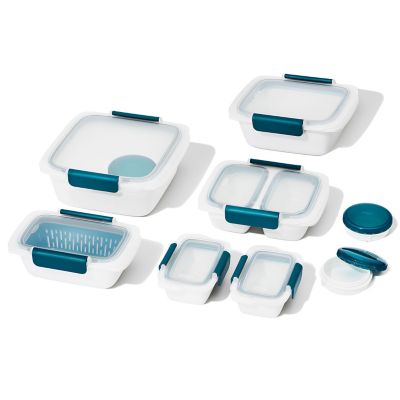 OXO Prep &amp; Go&reg; Food Storage Container Collection in White/Teal