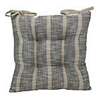 Alternate image 1 for Bee &amp; Willow&trade; Farmhouse Wide Stripe Square Chair Pad in Griffen Grey