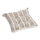 Alternate image 0 for Bee &amp; Willow&trade; Farmhouse Wide Stripe Square Chair Pad in Griffen Grey