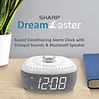 Alternate image 2 for Sharp&reg; Dreamcaster LED Alarm Clock in White