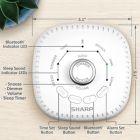 Alternate image 4 for Sharp&reg; Dreamcaster LED Alarm Clock in White
