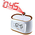 Alternate image 1 for Sharp&reg; Projection Alarm Clock in White