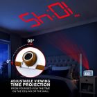 Alternate image 4 for Sharp&reg; Projection Alarm Clock in White