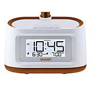 Sharp&reg; Projection Alarm Clock in White