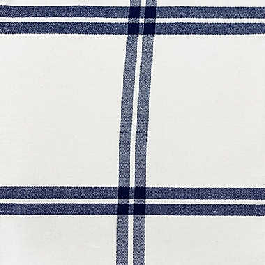 Elrene Farmhouse Living Plaid 95-Inch Room Darkening Curtain Panel in Navy (Single). View a larger version of this product image.