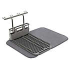 Alternate image 4 for Umbra&reg; U Dry Dish Rack with Stemware Holder and Mat in Charcoal