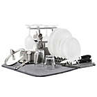 Alternate image 0 for Umbra&reg; U Dry Dish Rack with Stemware Holder and Mat in Charcoal