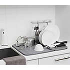 Alternate image 3 for Umbra&reg; U Dry Dish Rack with Stemware Holder and Mat in Charcoal