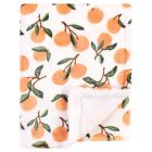 Alternate image 0 for Luvable Friends&reg; Citrus Plush Baby Blanket with Sherpa in Orange
