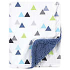 Alternate image 0 for Hudson Baby&reg; Abstract Plush Sherpa Blanket in Blue