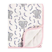 Touched by Nature Elephant Organic Cotton Tranquility Blanket in Pink
