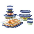 Alternate image 2 for Pyrex&reg; Bake, Prep, &amp; Store 18-Piece Glass Food Storage Set