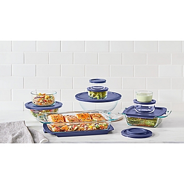 Pyrex&reg; Bake, Prep, &amp; Store 18-Piece Glass Food Storage Set. View a larger version of this product image.